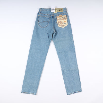 Lee Chicago Super Stone Wash W31 L34 Denim Unisex Vita Alta Dead Stock w/Tags
