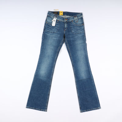 Lee Leola Boot Cut Slim Fit W31 L35 Denim Donna Vita Bassa Nuovo Dead Stock w/Tags
