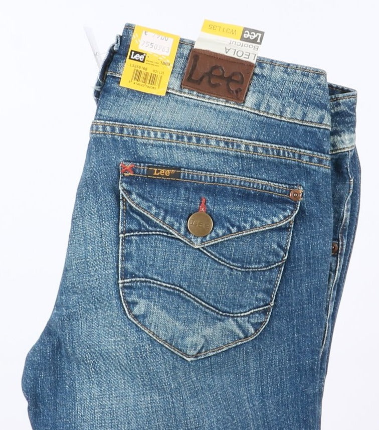 Lee Leola Boot Cut Slim Fit W31 L35 Denim Donna Vita Bassa Nuovo Dead Stock w/Tags