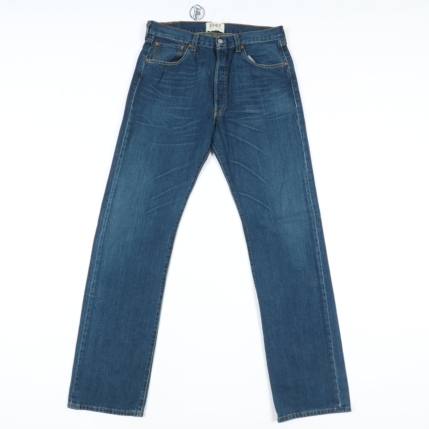 Levi's 501 Rivets 1947 Jeans Vintage Denim W34 L36 Unisex Vita Alta Limited Edition