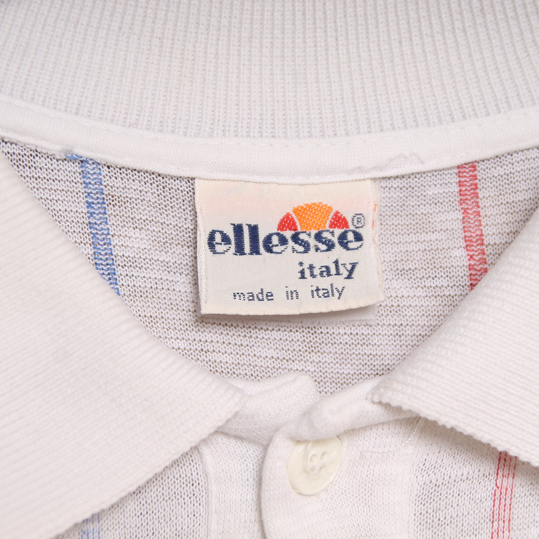 Ellesse Polo Vintage 70' Bianca Unisex