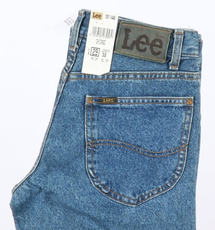 Lee Chicago W29 L32 Denim Unisex Vita Alta Dead Stock w/Tags