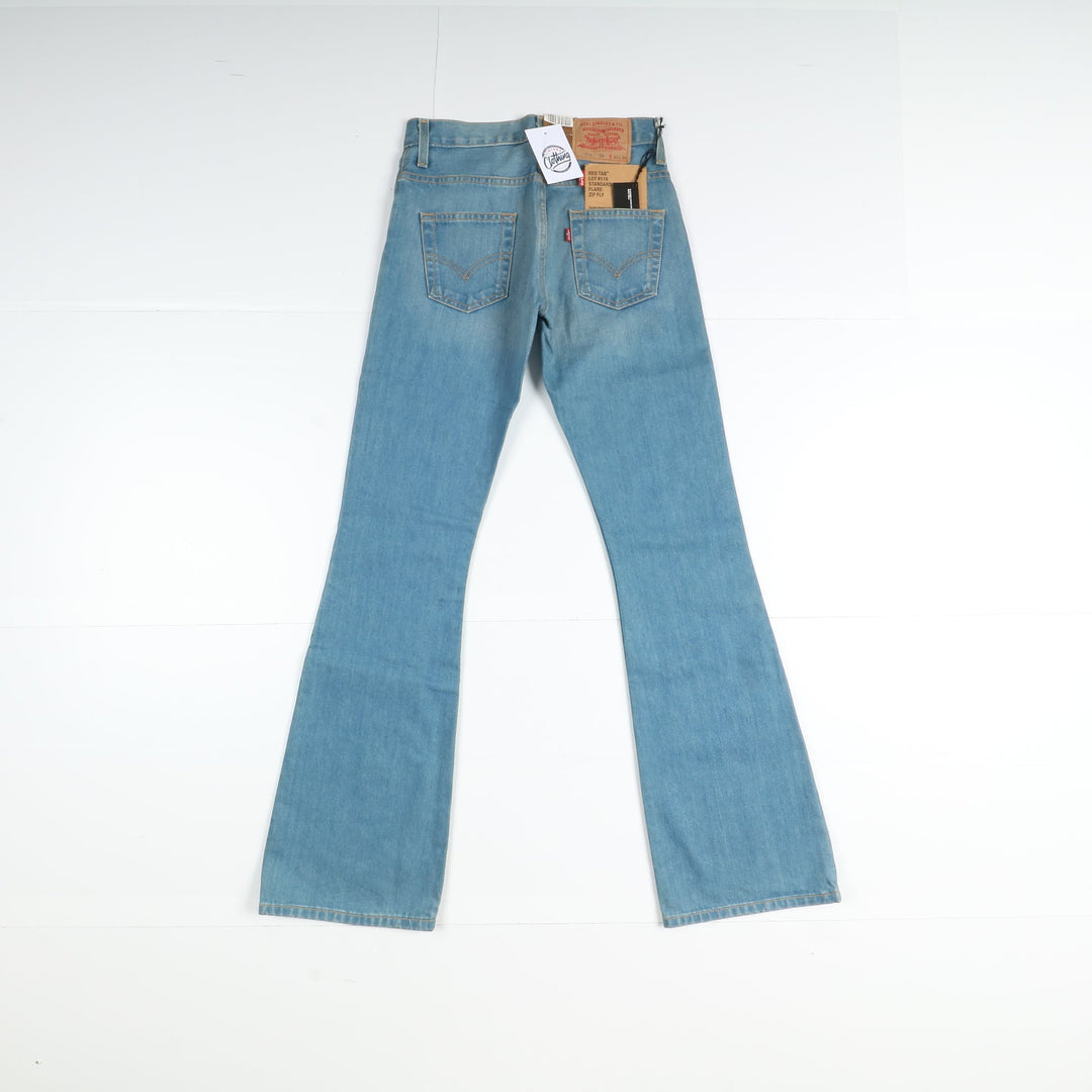 Levi's 516 Flare Bootcut Jeans W26 L34 Denim Unisex Vita Alta Dead