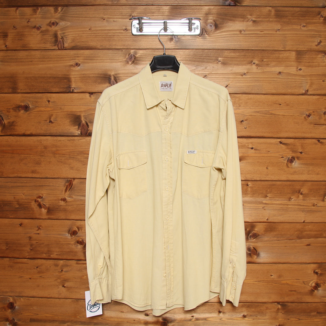 Rifle Camicia Giallo Pastello Taglia M Uomo