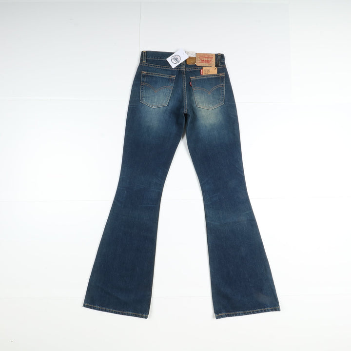 Levi's 544 Super Low Flared Leg Jeans W26 L34 Denim Donna Vita Bassa Dead Stock* w/Tags