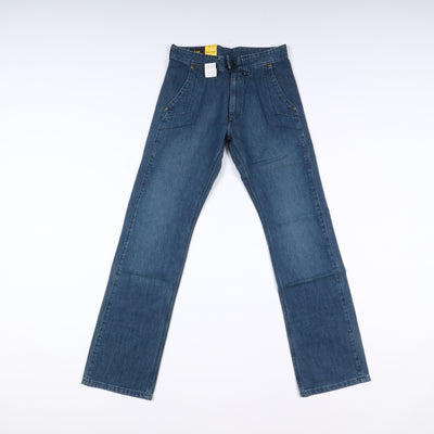 Lee Whizit Pant W28 L34 Denim Uomo Vita Alta Nuovo Dead Stock w/Tags