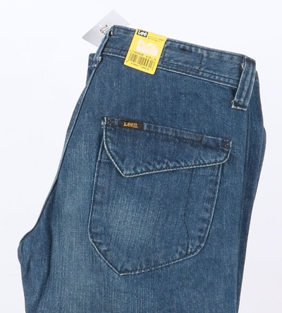 Lee Whizit Pant W28 L34 Denim Uomo Vita Alta Nuovo Dead Stock w/Tags