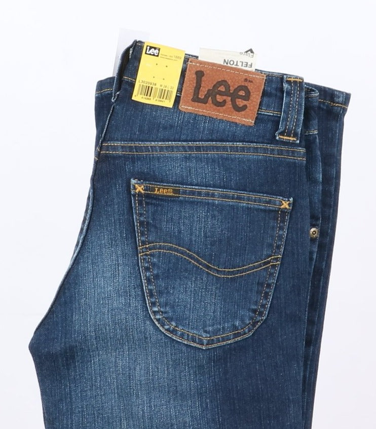 Lee Felton Flare Bootcut Stretch W28 L33 Denim Unisex Vita Alta Nuovo Dead Stock w/Tags