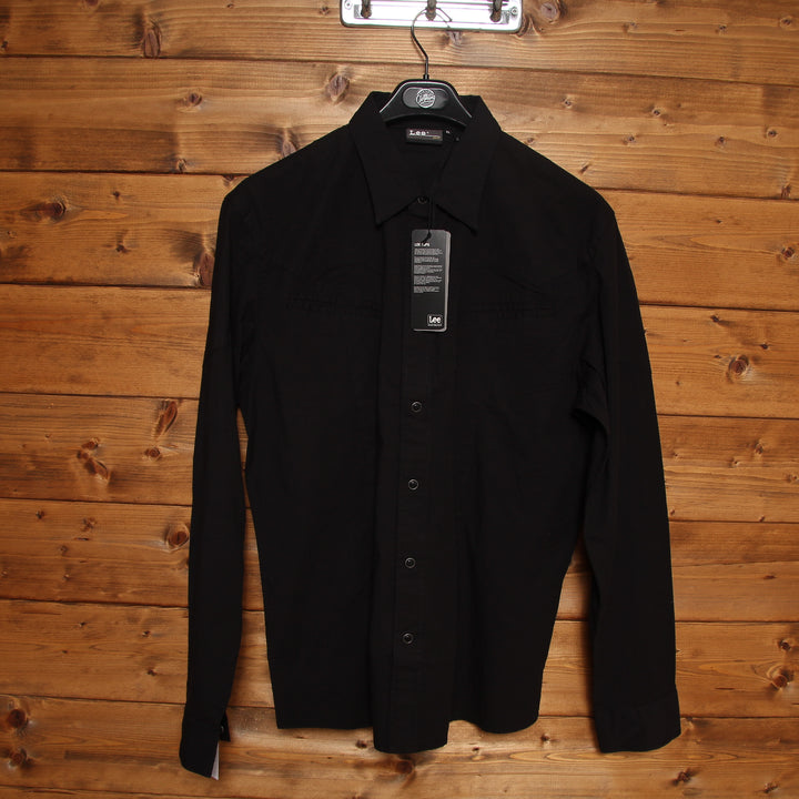 Lee Camicia Slim Western Nera Taglia XL Unisex