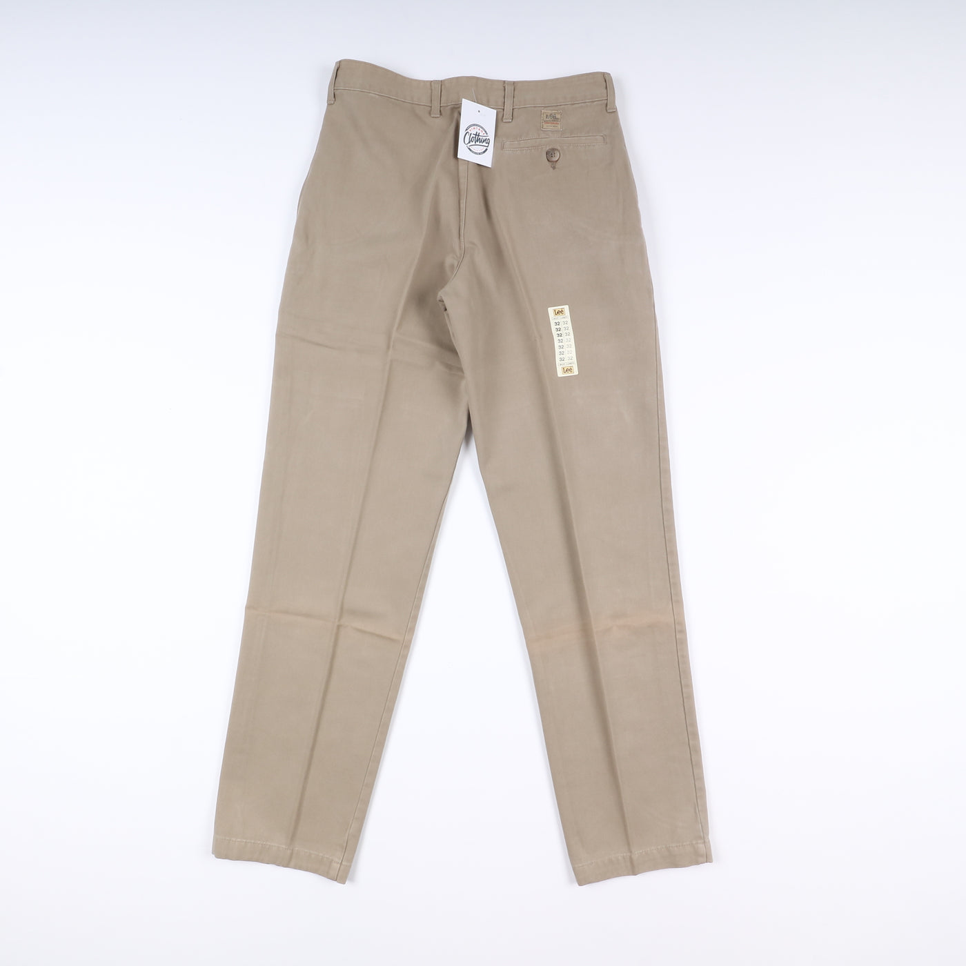 Lee Jefferson W32 L32 Beige Uomo Vita Alta Nuovo Dead Stock w/Tags