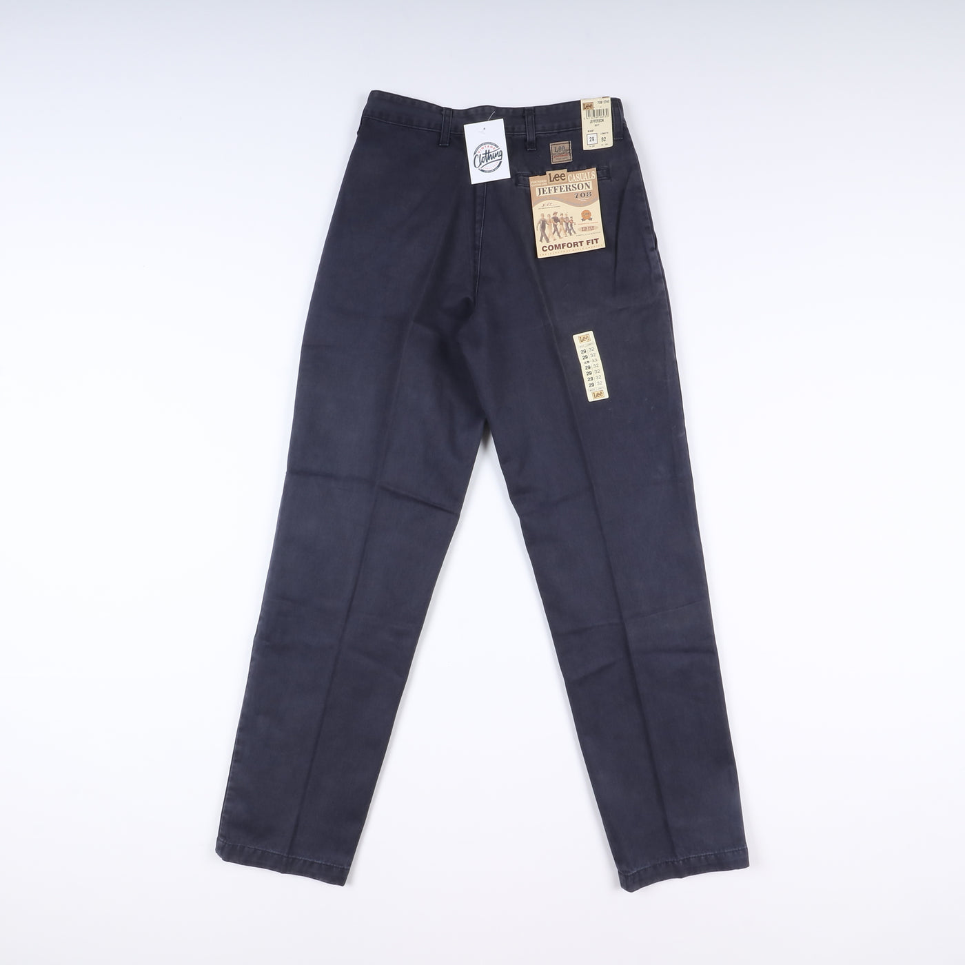 Lee Jefferson W29 L32 Blu Uomo Vita Alta Nuovo Dead Stock w/Tags