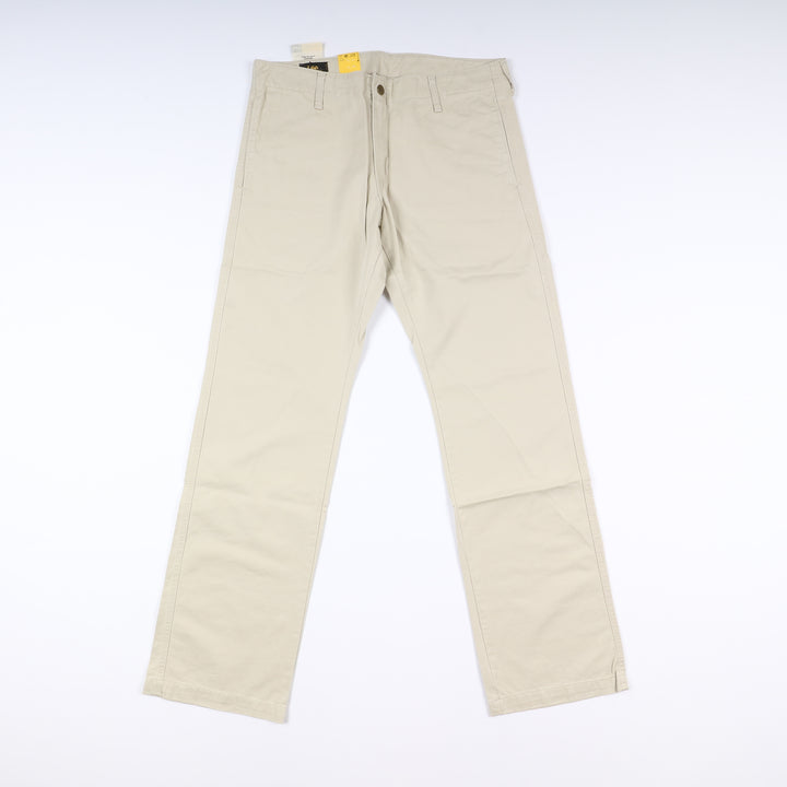 Lee Pilot Pant W34 L36 Beige Uomo Vita Alta Nuovo Dead Stock w/Tags