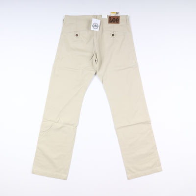 Lee Pilot Pant W34 L36 Beige Uomo Vita Alta Nuovo Dead Stock w/Tags