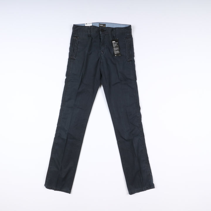 Lee Zed Chino Slim W29 L34 Blu Uomo Vita Alta Nuovo Dead Stock w/Tags