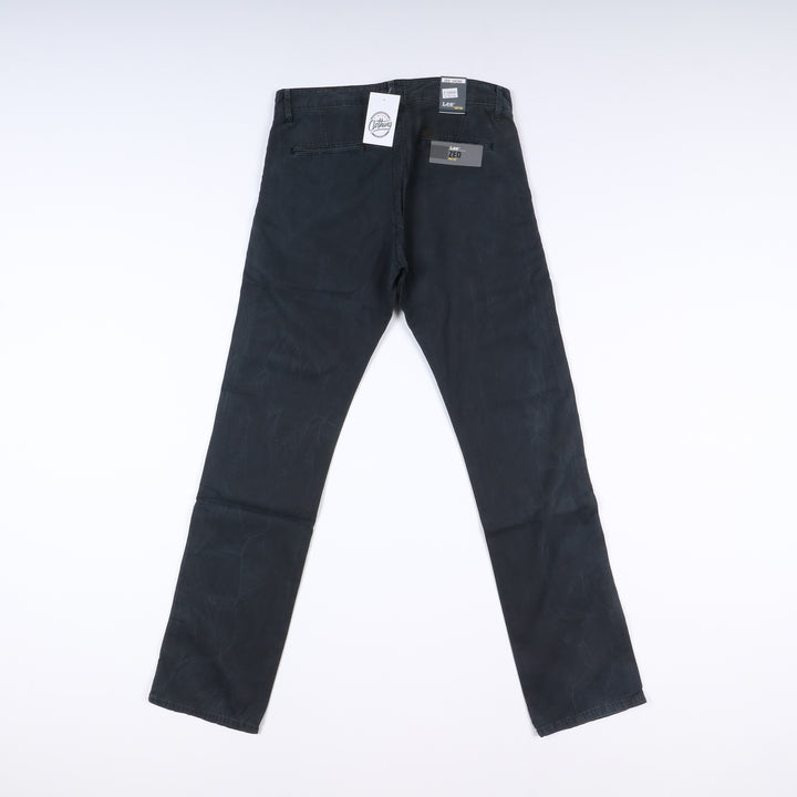 Lee Zed Chino Slim W31 L34 Blu Uomo Vita Alta Nuovo Dead Stock w/Tags