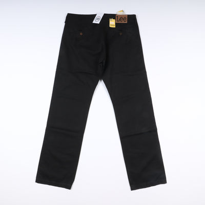 Lee Pilot Pant W36 L36 Nero Uomo Vita Alta Nuovo Dead Stock w/Tags