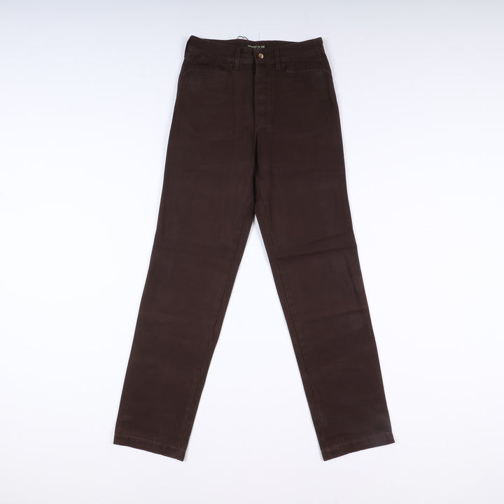 Leesures by Lee New York W30 L34 Marrone Uomo Vita Alta Nuovo Dead Stock w/Tags