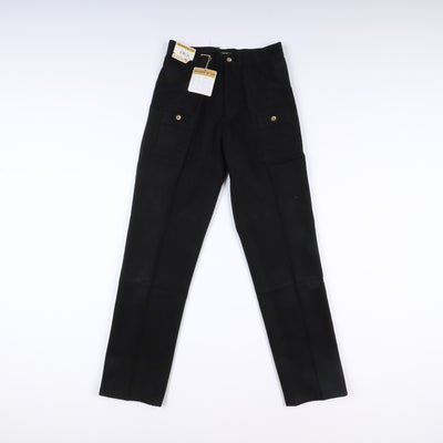 Leesures by Lee Bush Pant W29 L34 Nero Uomo Vita Alta Nuovo Dead Stock w/Tags