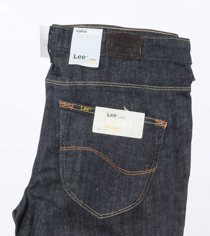 Lee Norma Slim Stretch W33 L33 Denim Donna Vita Bassa Nuovo Dead Stock w/Tags