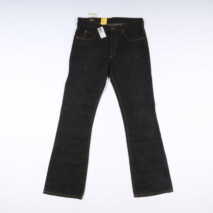 Lee Denver Flare Bootcut W33 L34 Denim Unisex Vita Alta Nuovo Dead Stock w/Tags