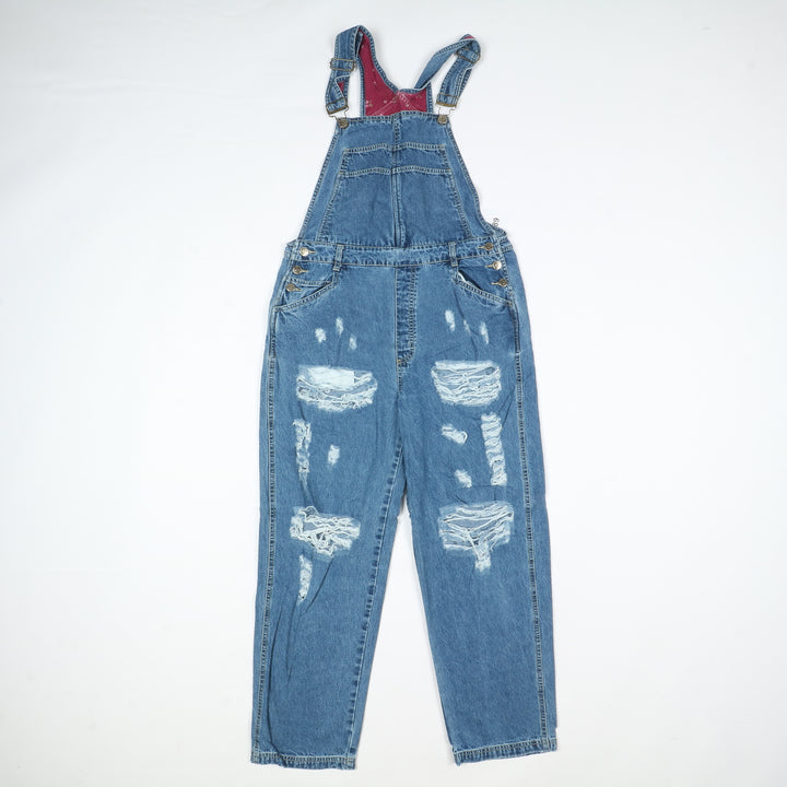 Cherokee Salopette di Jeans Denim Taglia M Unisex