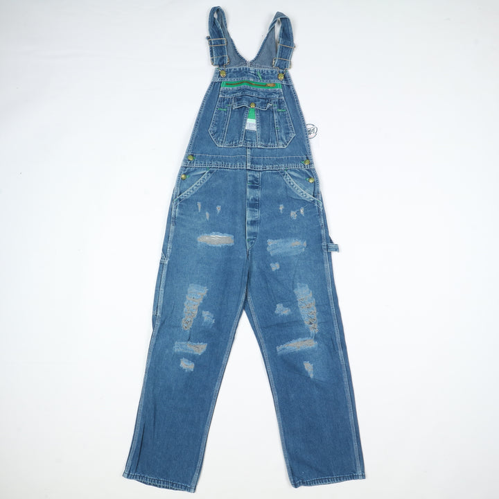 Liberty Salopette di Jeans Denim Taglia W32 L30 Unisex Made in USA