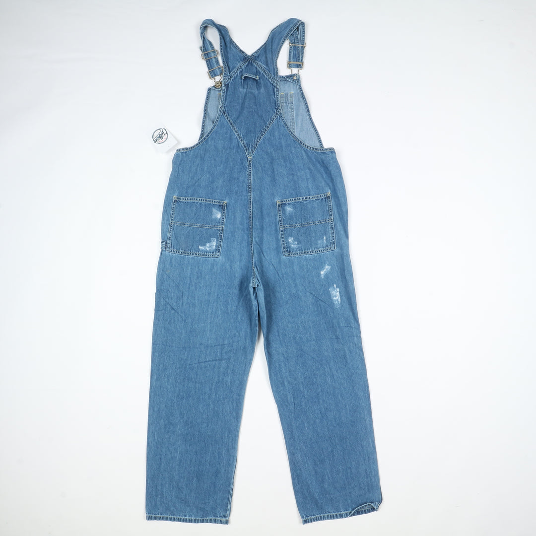 Old Navy Salopette di Jeans Denim Taglia L Unisex