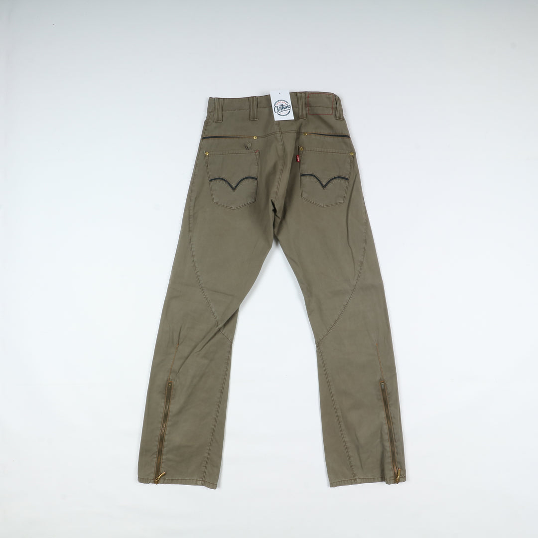 Levi's 623 Engineered Jeans Verde W28 L32 Unisex