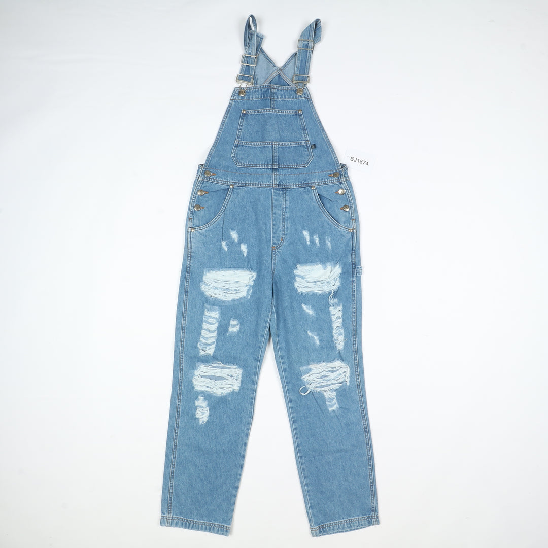 Cherokee Salopette di Jeans Denim Taglia S Unisex