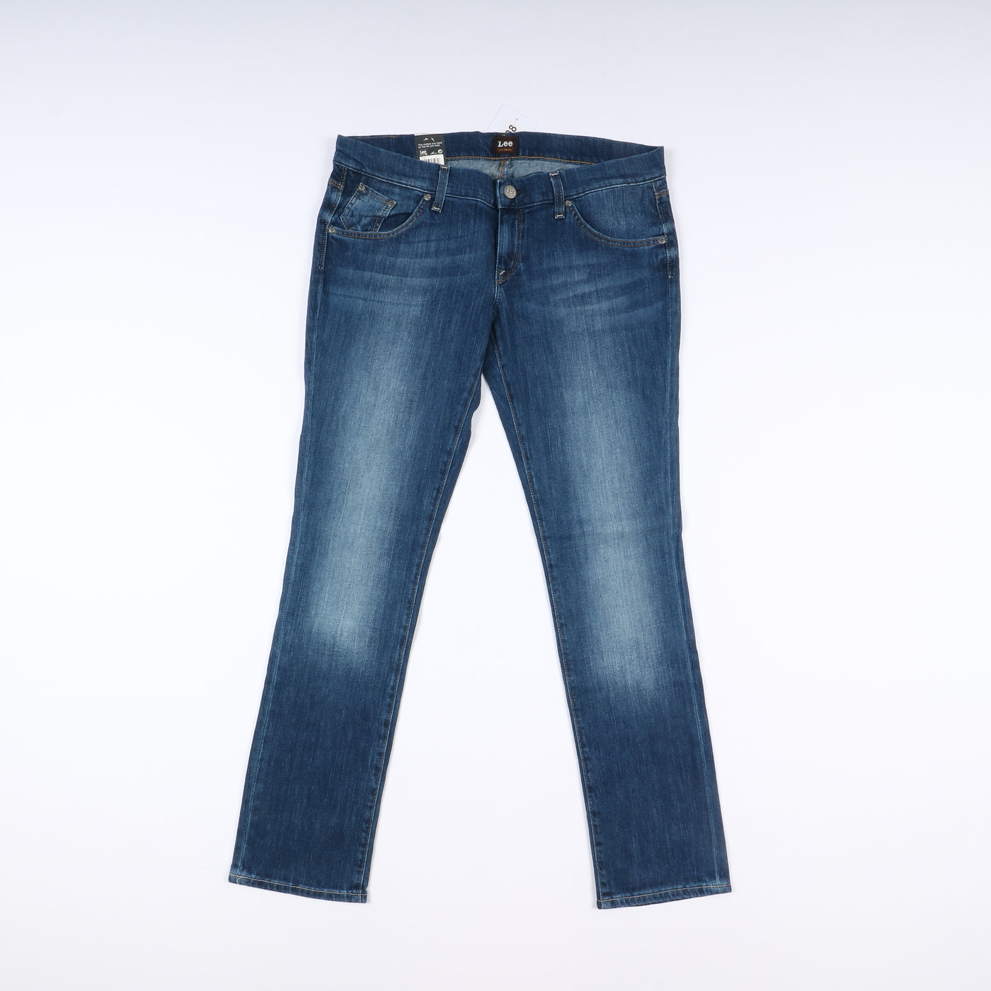Lee Lynn Narrow Low Slim W33 L33 Denim Donna Vita Bassa Nuovo Dead Stock w/Tags