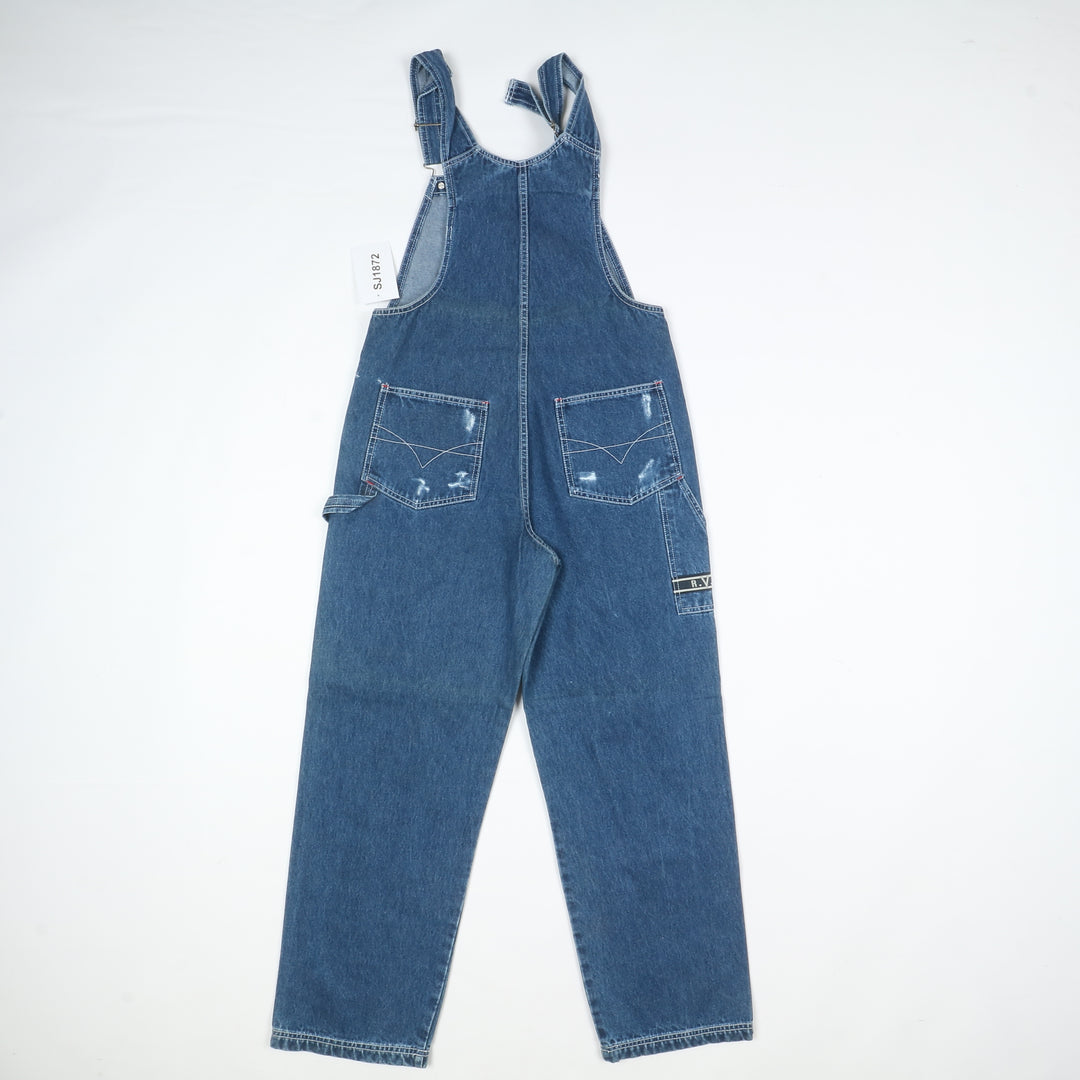 R.V.T. Salopette di Jeans Denim Taglia M Unisex