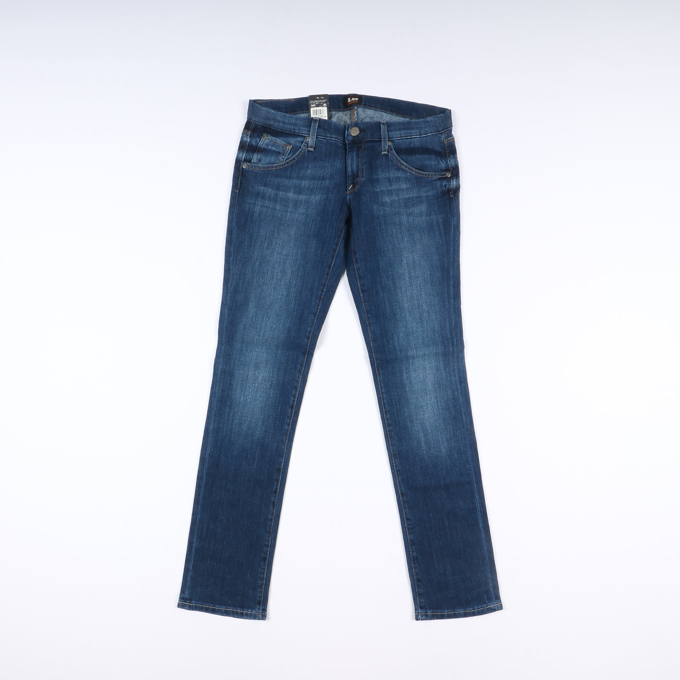 Lee Lynn Narrow Slim Stretch W30 L33 Denim Donna Vita Alta Nuovo Dead Stock w/Tags