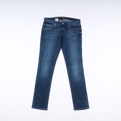 Lee Lynn Narrow Slim Stretch W30 L33 Denim Donna Vita Alta Nuovo Dead Stock w/Tags