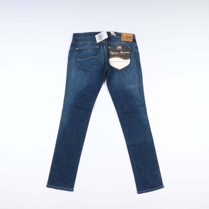 Lee Lynn Narrow Slim Stretch W30 L33 Denim Donna Vita Alta Nuovo Dead Stock w/Tags