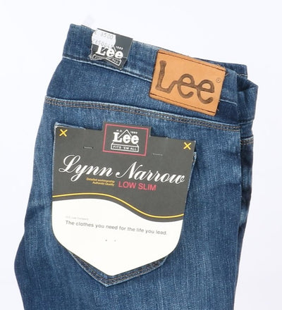 Lee Lynn Narrow Slim Stretch W30 L33 Denim Donna Vita Alta Nuovo Dead Stock w/Tags