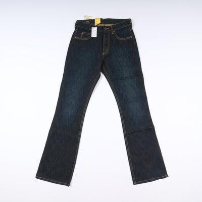 Lee Denver Flare Boot Cut W30 L34 Denim Unisex Vita Alta Dead Stock w/Tags