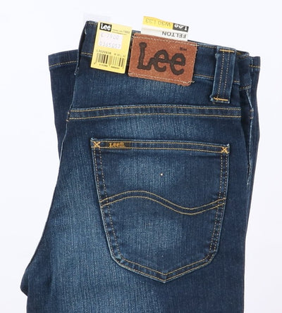 Lee Felton Flare W30 L33 Denim Unisex Vita Alta Nuovo Dead Stock w/Tags