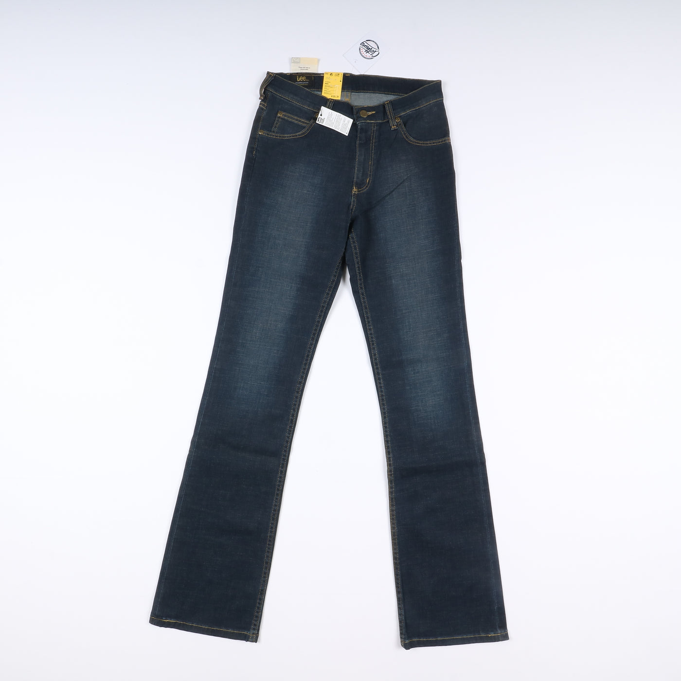 Lee Reed Boot Cut W30 L34 Denim Unisex Vita Alta Nuovo Dead Stock w/Tags