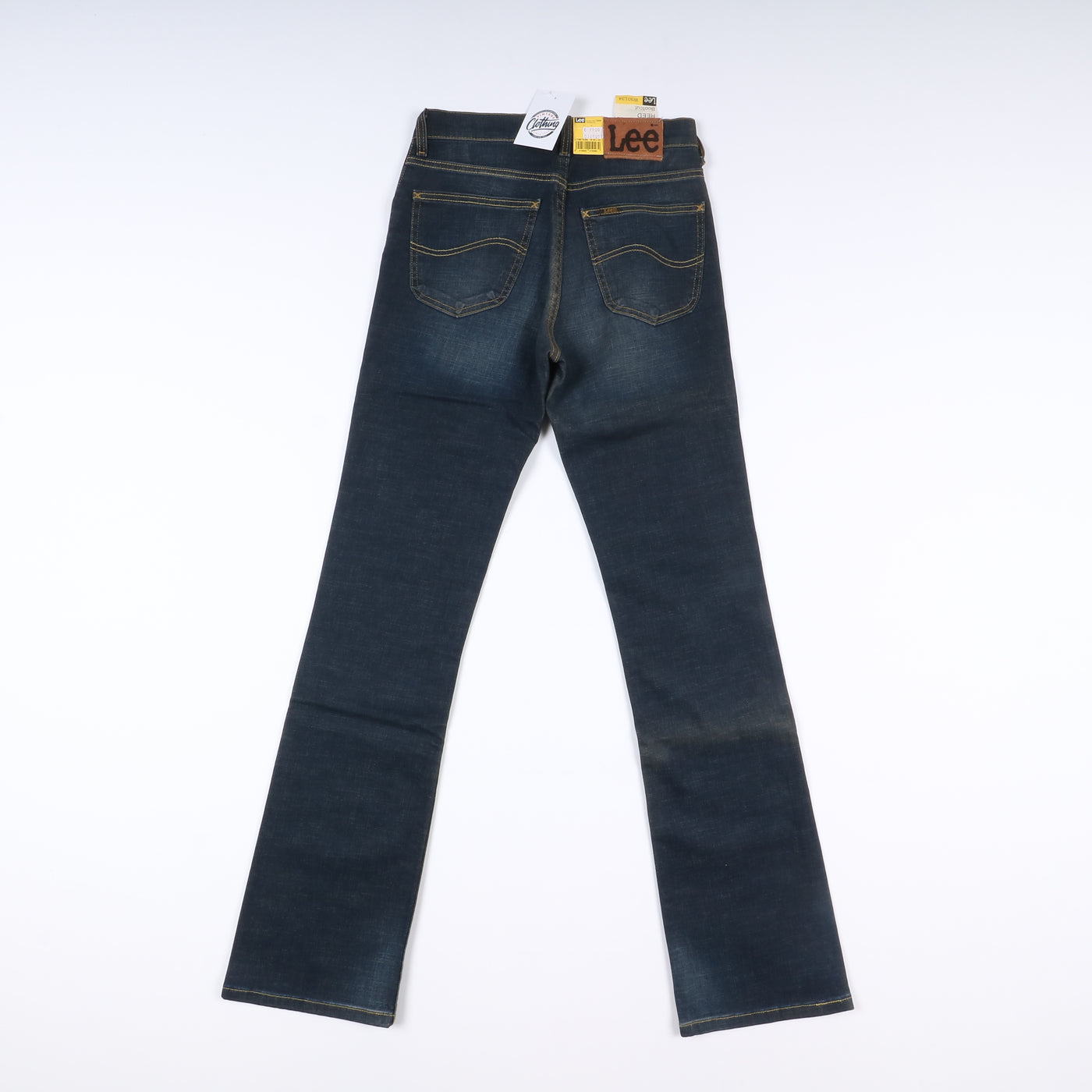Lee Reed Boot Cut W30 L34 Denim Unisex Vita Alta Nuovo Dead Stock w/Tags