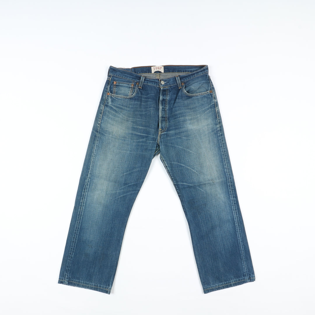 Levi's 501 Rivets 1947 Jeans Denim W36 L36 Uomo Vita Alta Limited Edition