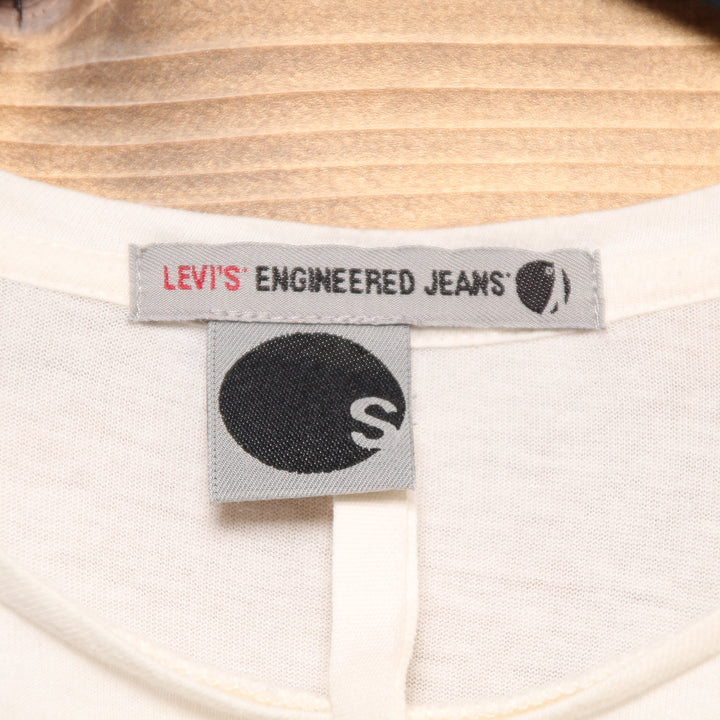 T-Shirt Levi's Vintage Bianco con Falco Taglia S Unisex
