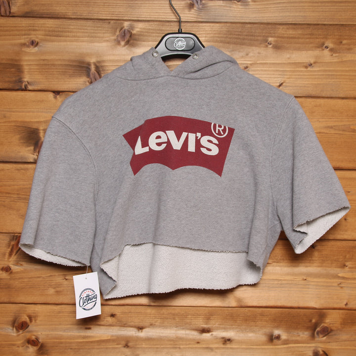 Levi's Felpa Crop Top Grigia Taglia S Donna