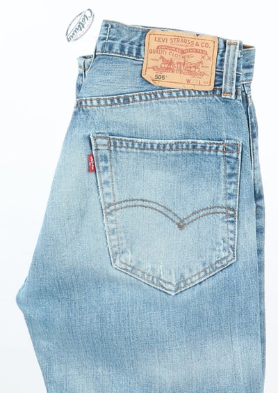 Levi's 505 Jeans Denim W30 L34 Unisex Vita Alta Special Edition
