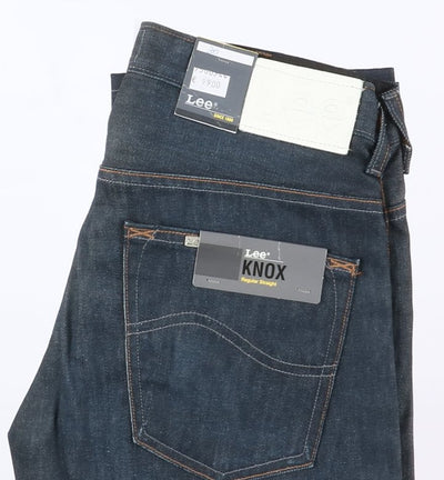 Lee Knox Regular W30 L34 Denim Unisex Vita Alta Nuovo Dead Stock w/Tags