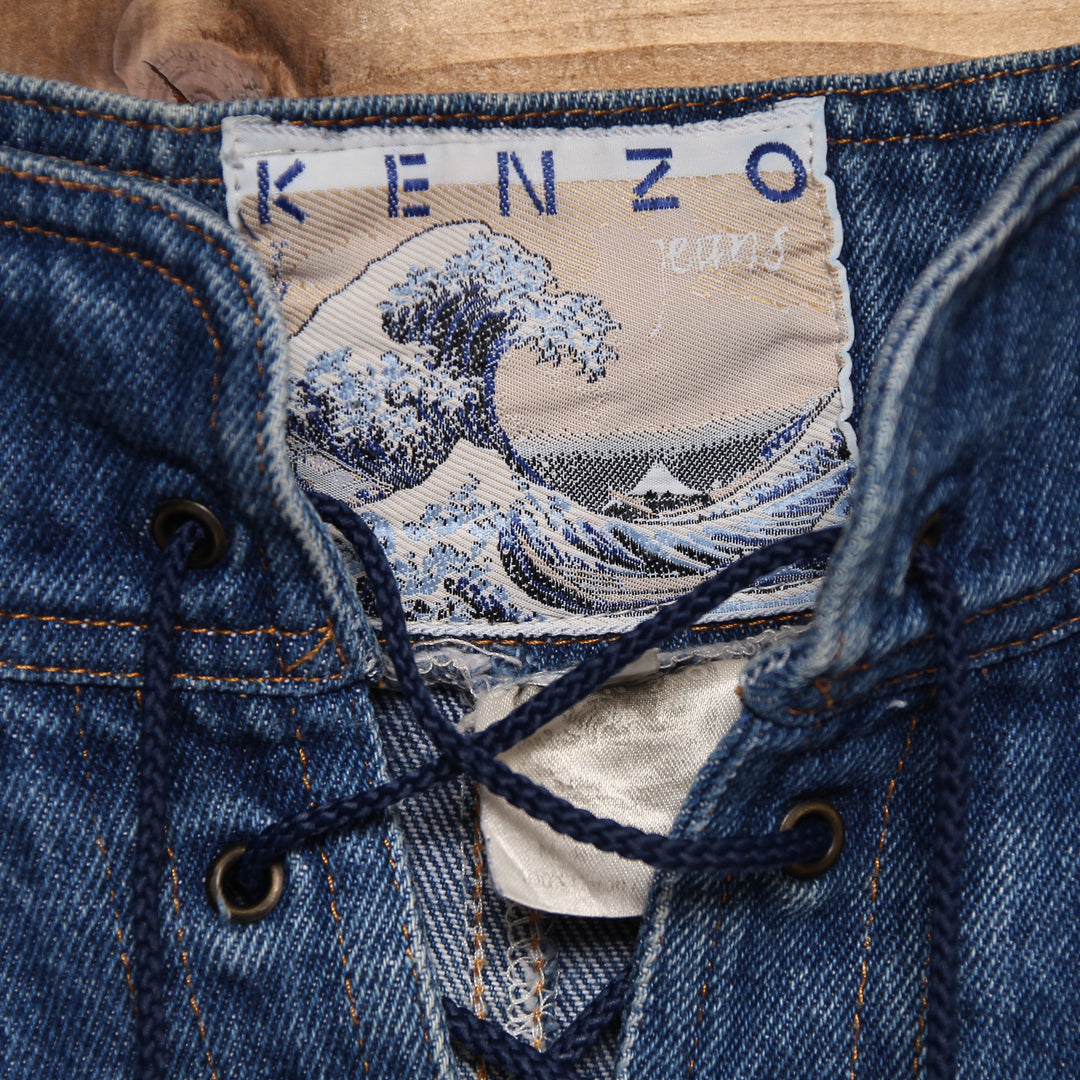 Kenzo Jeans Tab Gonna Tubino Denim Taglia 40 Donna