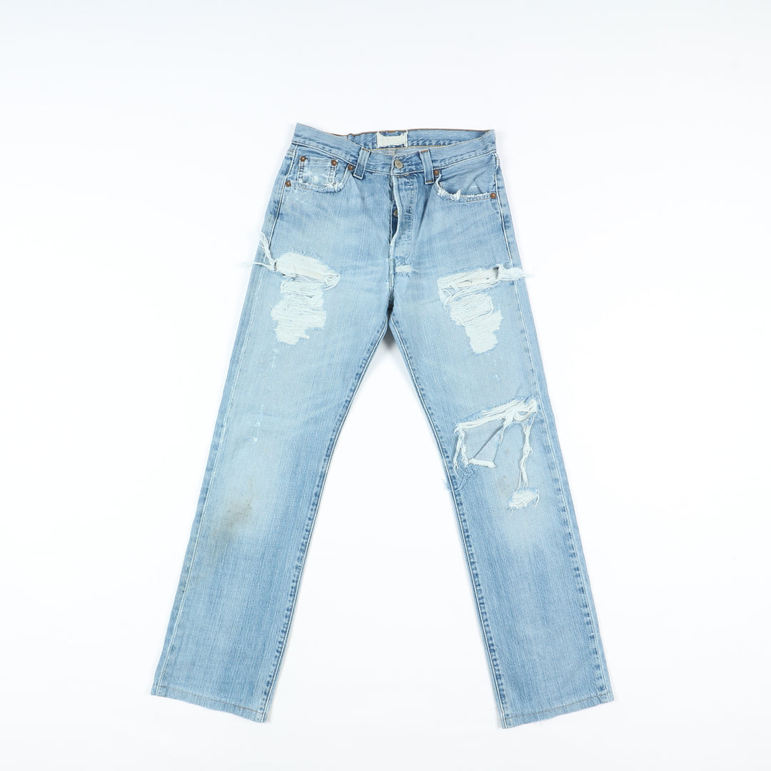 Levi's 501 Rivets 1947 Jeans Denim W30 L34 Unisex Vita Alta Special Edition