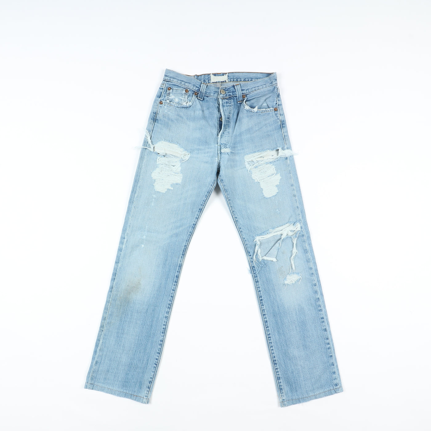 Levi's 501 Rivets 1947 Jeans Denim W30 L34 Unisex Vita Alta Special Edition