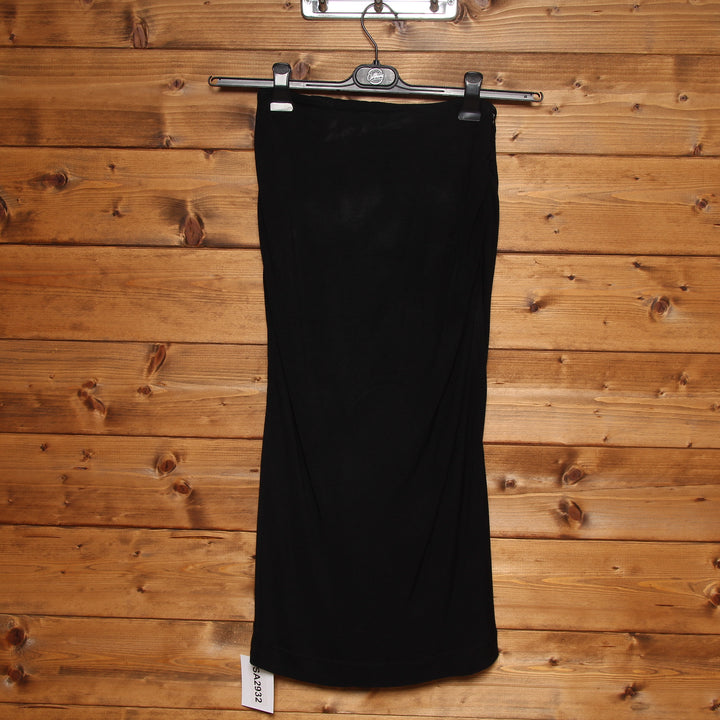Gianni Versace Gonna a Tubino Vintage Nera Taglia 38 Donna