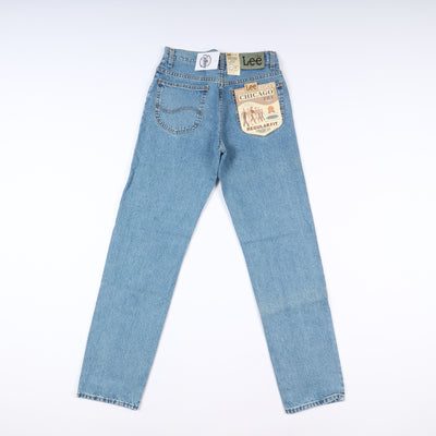 Lee Chicago W30 L34 Denim Unisex Vita Alta Dead Stock w/Tags