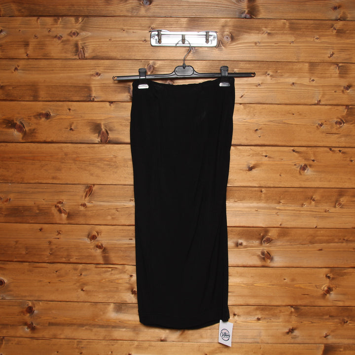 Gianni Versace Gonna a Tubino Vintage Nera Taglia 38 Donna